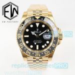 EW Factory Swiss 3285 Replica Rolex new GMT Master II Yellow Gold Jubilee 40mm